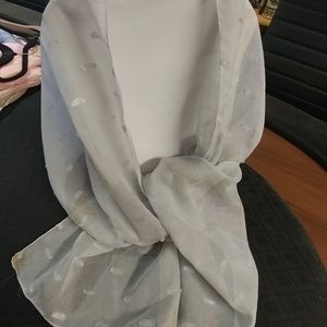 Scarf, pale blue chiffon